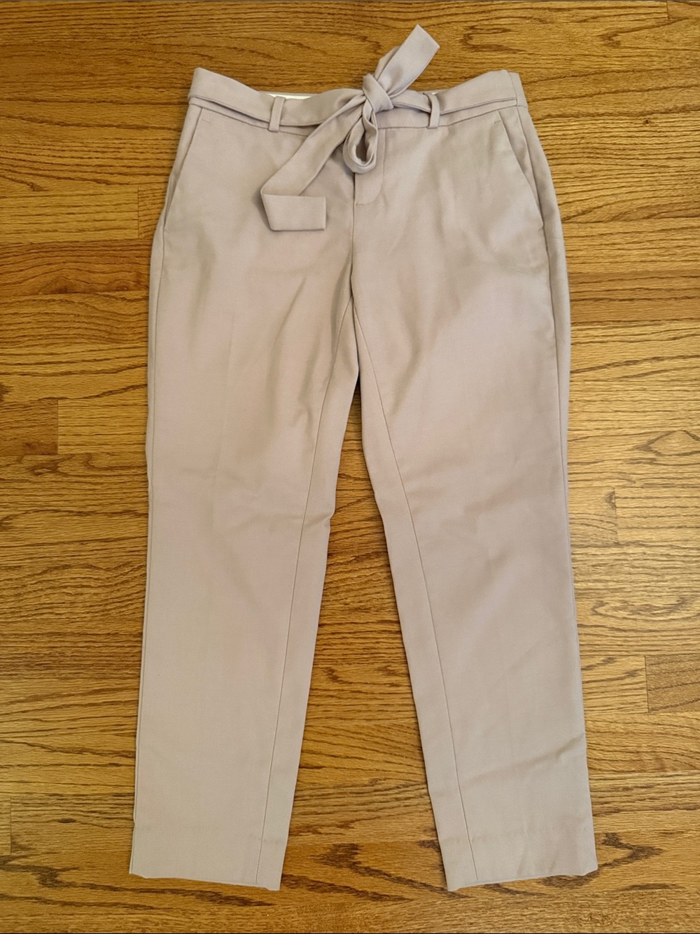 Banana Republic Avery Blush Tie-Waist Trousers